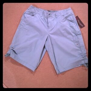 New teal Bermuda shorts